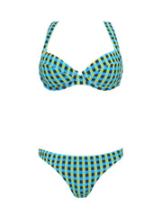 PQ Swim: Perla Halter-Basic Ruched Bikini (GDR-033T-GDR-211)