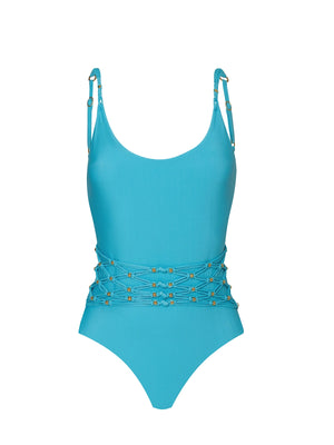 PQ Swim: Beaded Brynn One Piece (KAI-5014P)