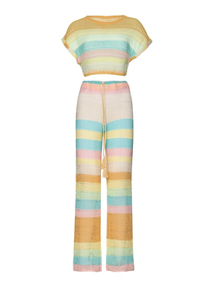 PQ Swim: Renee Crop-Bree Boho Pant (FLT-1094T-FLT-1230P)