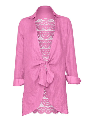 PQ Swim: Lace Millie Tie Tunic (WST-1379T)