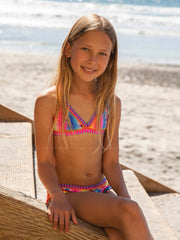PQ Swim Kids: Rainbow Embroidered Bikini (TIE-836B)