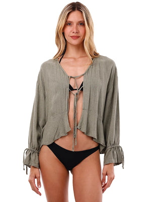 Malai: Luster Ruffle Shirt (C106111)