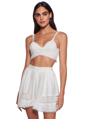 Peixoto: Jasmine-Celeste Mini Skirt (44007-WHTLTS-44017-WHTLTS)