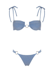 Capittana: Kenya Blue Shiny LW Bikini (C1041T-C1041B-LW)
