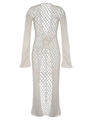 Capittana: Elki Ivory Crochet Dress (C1100)