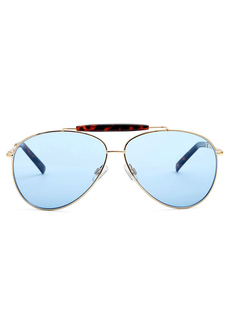 WeWoreWhat City Aviator Sunglasses in Orange WeWoreWhat | Accessories | Weworewhat The City Sunglasses Os  main image 2