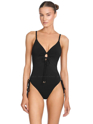 Robin Piccone: Aubrey One Piece Keyhole (221713-BLK)