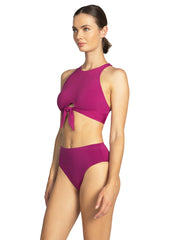 Robin Piccone: Ava X Back Halter-Ava High Waist Bikini (231707-ACA-221769-ACA)