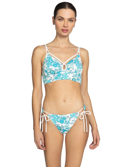 Robin Piccone: Nerissa Underwire Bra With Keyhole-Nerissa Side Tie Bikini (240901-BLC-240963-BLC)
