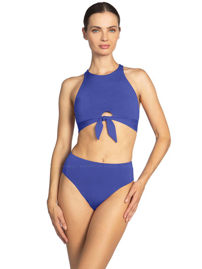 Robin Piccone: Ava X Back Halter-Ava High Waist Bikini (231707-UBE-221769-UBE)