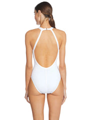 Robin Piccone: Amy One Piece High Neck (220814-WHT)