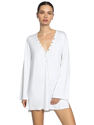 Robin Piccone: Amy Long Sleeve Tunic (245518-WHT)