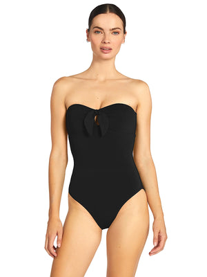 Robin Piccone: Ava Bandeau One-Piece (251711-BLK)