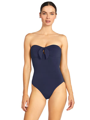 Robin Piccone: Ava Bandeau One-Piece (251711-NAV)