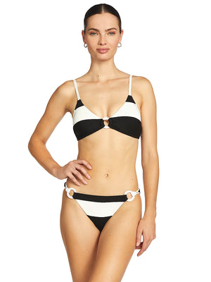 Robin Piccone: Babe Triangle-Babe Side Tie Bikini (252701-BKC-252763-BKC)