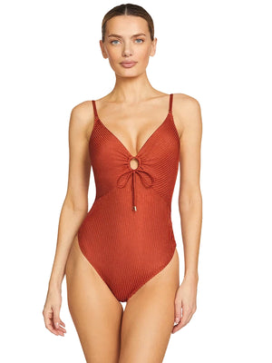 Robin Piccone: Angela Keyhole One-Piece (250913-SPC)