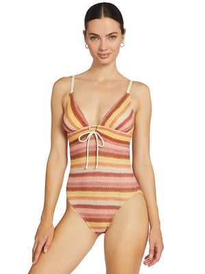 Robin Piccone: Lyra Keyhole One-Piece (241813-BLS)