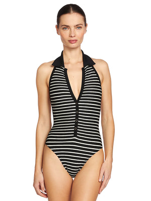 Robin Piccone: Parker High Neck One-Piece (251214-BKE)