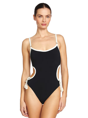 Robin Piccone: Tierna Cut-out One-Piece (254712-BKM)