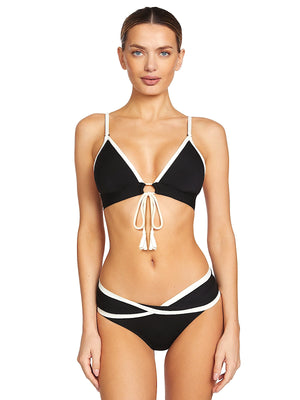 Robin Piccone: Tierna Triangle-Tierna Twisted Bikini (254700-BKM-254766-BKM)