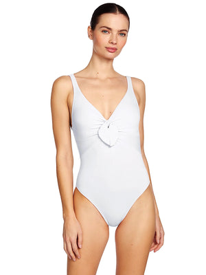 Robin Piccone: Ava Knot One-Piece (251716-WHT)