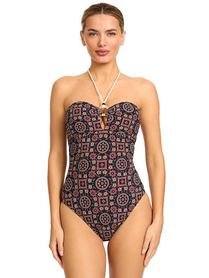 Robin Piccone: Maggy Bandeau One-Piece (260411-MUL)