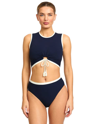 Robin Piccone: Tierna T-Shirt-Tiera High Waist Bikini (254725-NAC-254769-NAC)