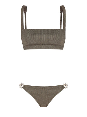 Anais Margaux: Ninette Rib Glitter Bikini (NINEKHK-T-NINEKHK-B)