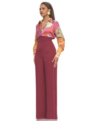 Andrea Iyamah: Vana Button Down Shirt-Sita Corset Pants (R23T21D-EVE-F23S3B-EVE)