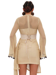Andrea Iyamah: Egu Crochet Dress (R24D15)
