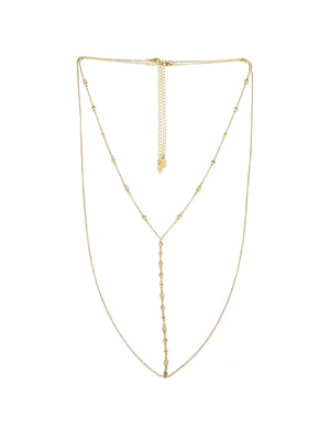 Ettika: Blissful Crystal Body Chain in Gold (BW101.CLR.IG)