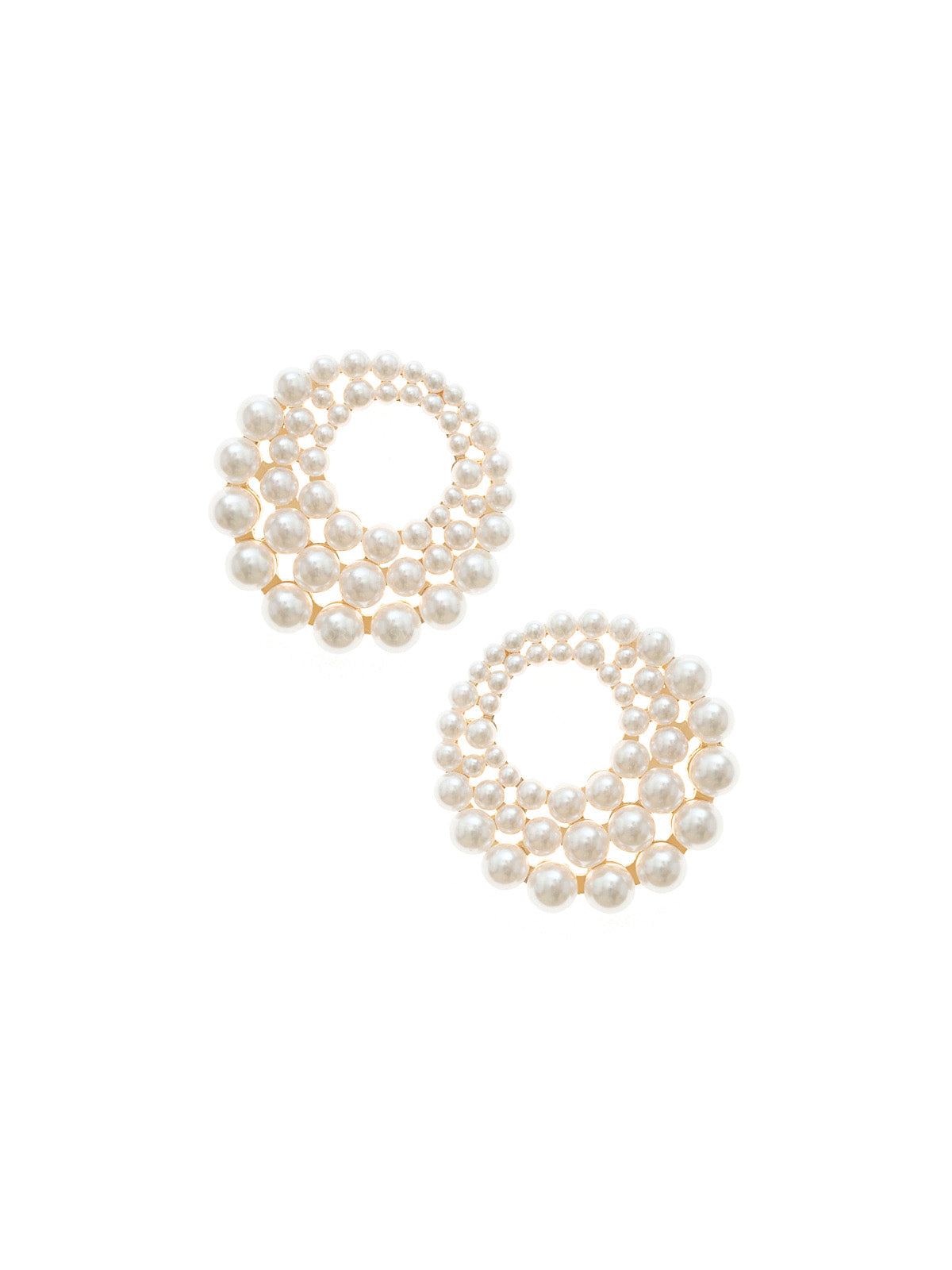 Ettika: Blushing Pearl 18k Gold Plated Earrings