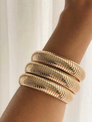 Ettika: Golden Hour Flex Snake Chain Stretch Bracelet Set (C197.IG)