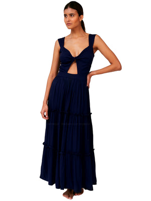 Palmacea: Melissa Twist Maxi Dress (METWMAD-NAVY)