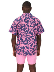 Lords of Harlech: Ralph Shirt (LHS-RALPH-LOOP-CORAL-CANVAS-PINK)