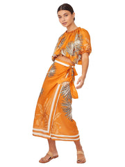 Aguaclara: Orange 410 Crop Top (ORANGE-410)