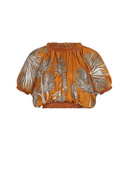 Aguaclara: Orange 410 Crop Top (ORANGE-410)