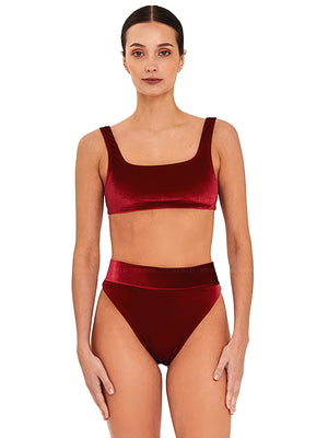 Aguaclara: Rouge-V-74 Bandeau-Rouge-V-20 High Rise Bikini (ROUGE-V-74-ROUGE-V-20)