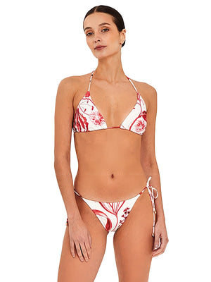 Aguaclara: Rouge-50 Triangle-Rouge-12 Side Tie Bikini (ROUGE-50-ROUGE-12)