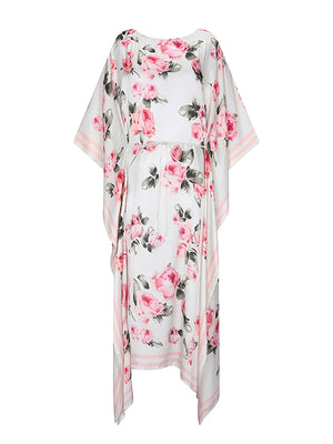 Aguaclara: Rose-398A Long Kaftan (ROSE-398A)
