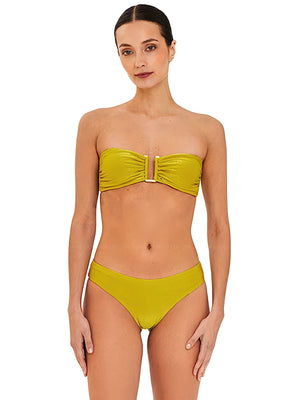 Aguaclara: Lime-75A Bandeau-Lime-11 Classic Bikini (LIME-75A-LIME-11)