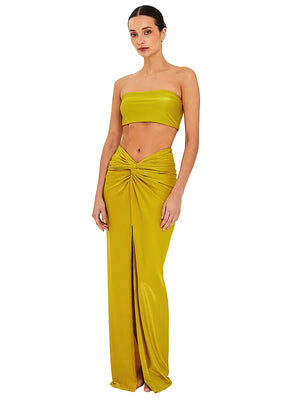 Aguaclara: Lime-427 Bandeau-Lime-513 Long Skirt (LIME-427-LIME-513)