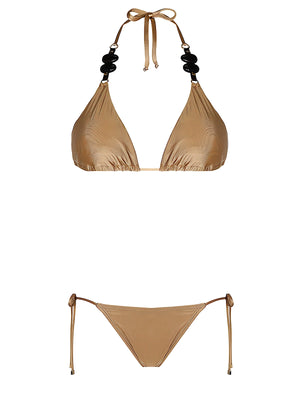 Aguaclara: Dune-50A Triangle-Dune-13 Side Tie Bikini (DUNE-50A-DUNE-13)