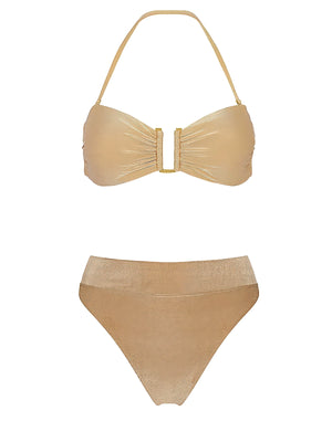 Aguaclara: Doree-75A Bandeau-Doree-20 High Rise Bikini (DOREE-75A-DOREE-20)