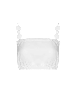 Aguaclara: Blanc-402B Crop Top (BLANC-402B)