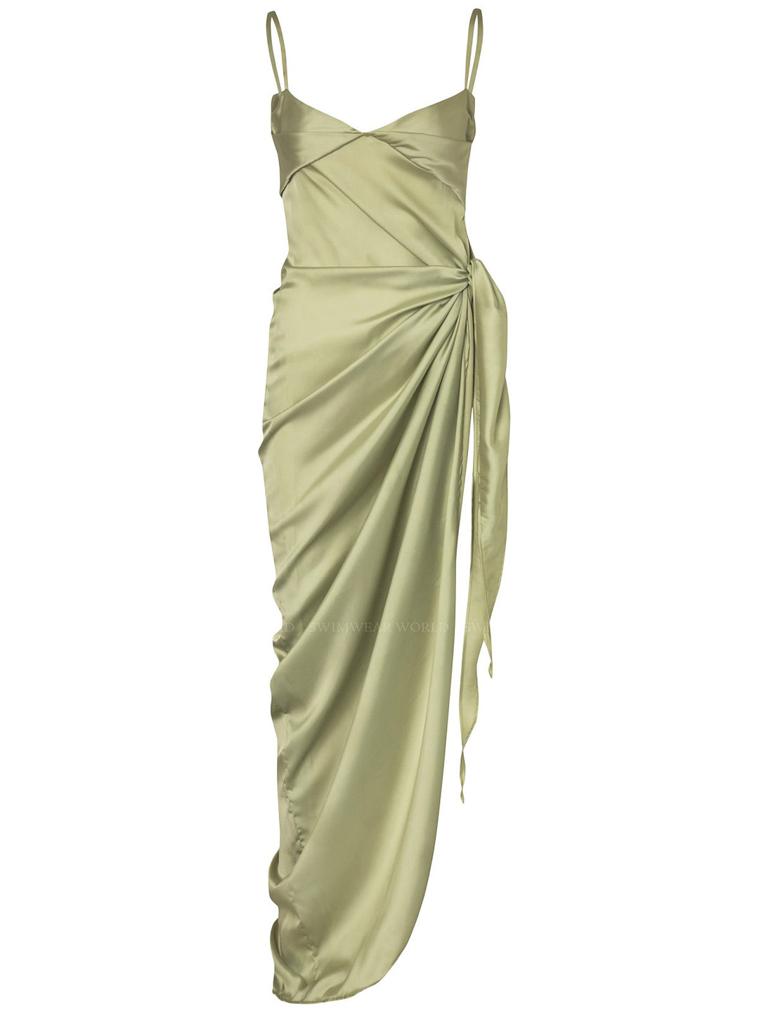 Selma Midi Dress in Green - Resort 23 S / Grape