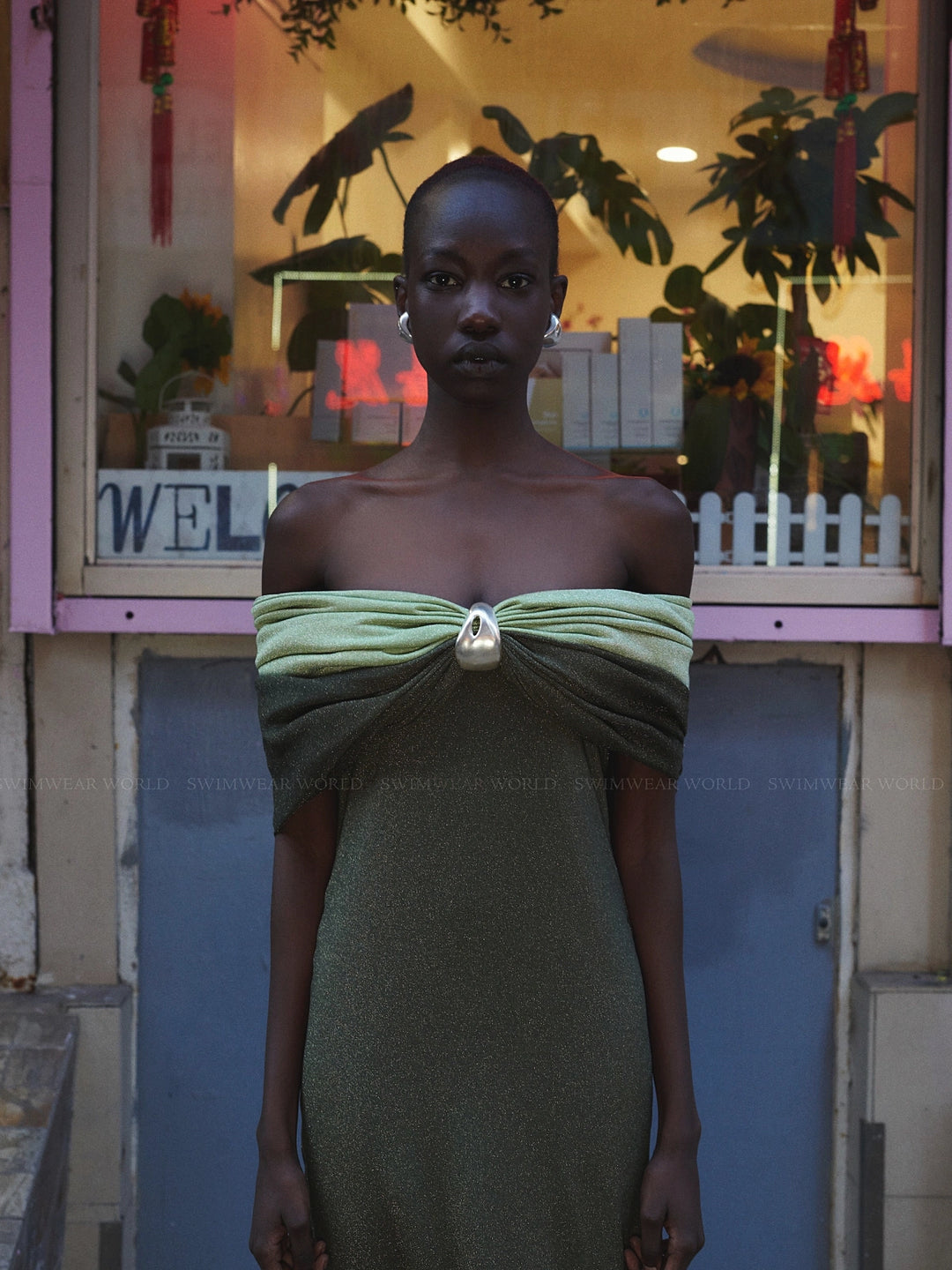BAOBAB Women's Sendai Dress - Green - Maxi dresses