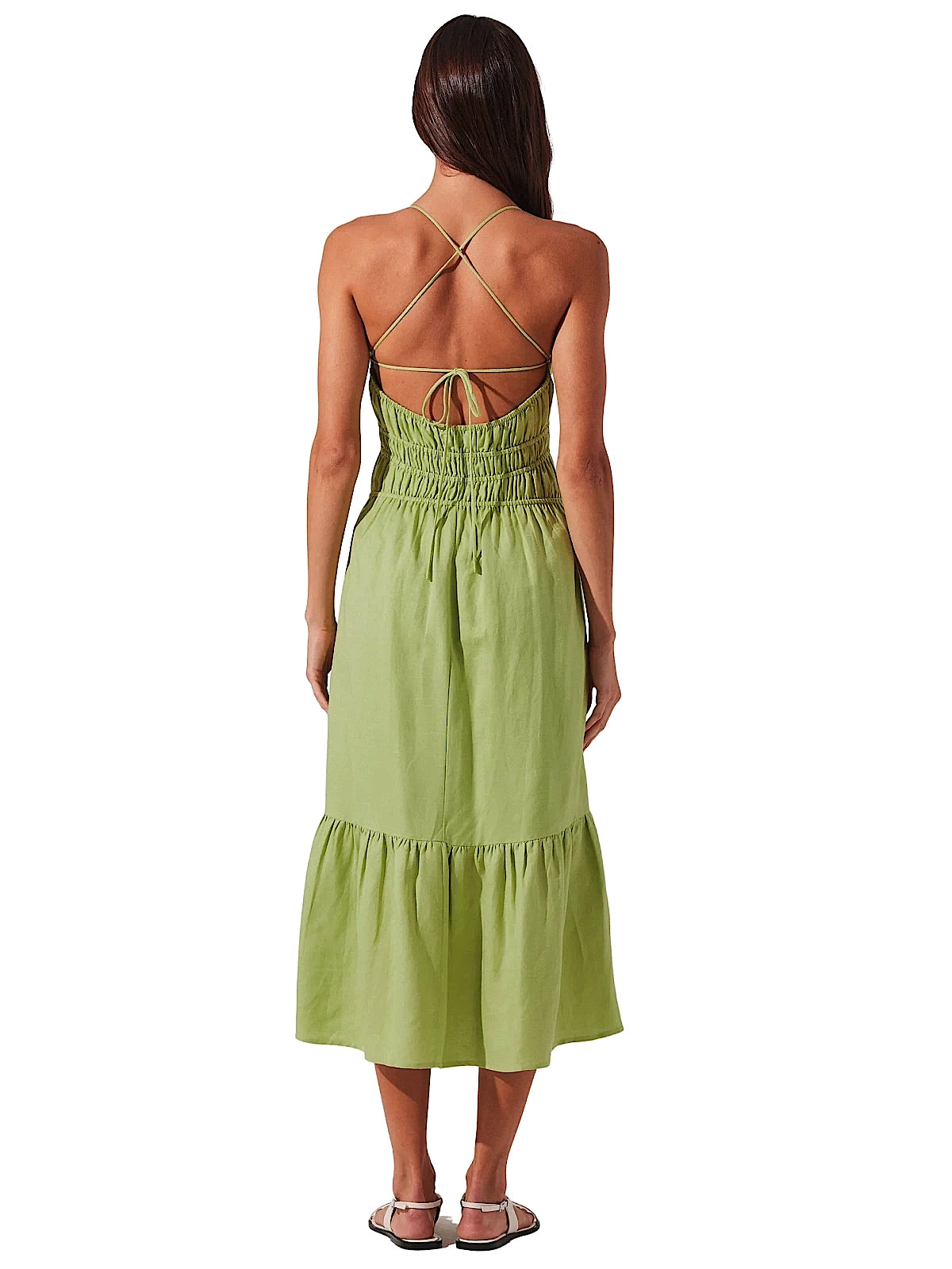 Astr the Label: Eleni Dress (ACDR102725-GRN)