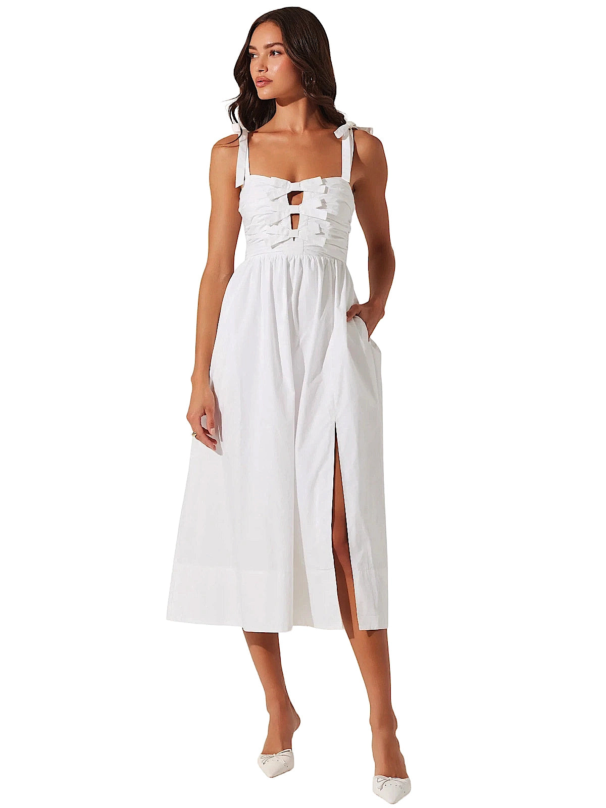 Astr the Label: Helia Dress (ACDR102688-WHT)