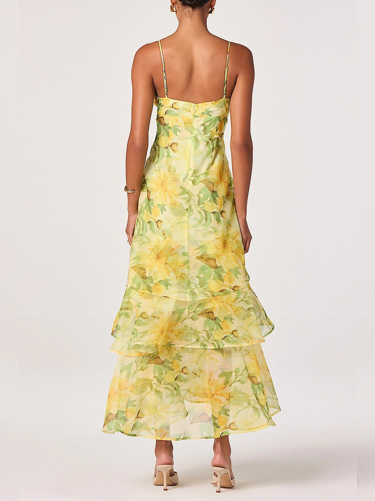 Astr the Label: Alison Tiered Drop-Waist Maxi Dress (ACDR103370-YFL)